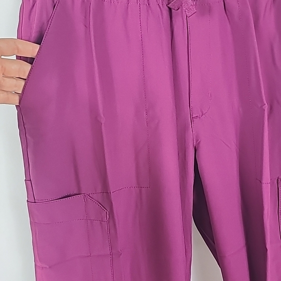 Wonder Wink Men's Jogger Scrub Pants Wine Sz L Tall - Picture 3 of 7